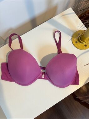 Aerie Plunge T-Shirt Bra in Deep Pink - 34B - Katie Bra